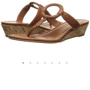 Leather Wedge Sandal